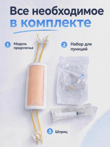 Тренажер симулятор для отработки внутривенных инъекций и инфузионных проколов
