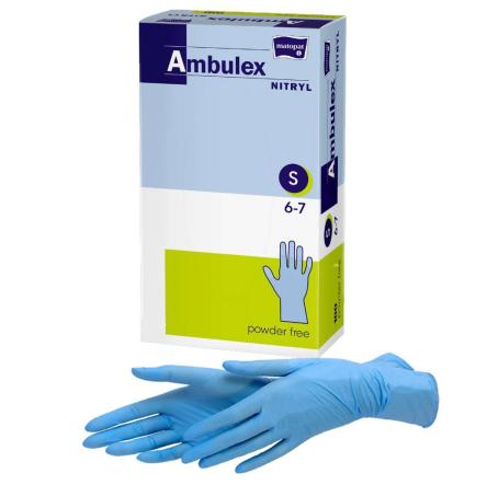 Купить Перчатки  нитриловые нестерильные неопудренные Matopat Ambulex Nitryl, 50 пар 0