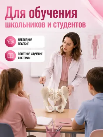 Анатомическая модель женского таза человека Retorsa