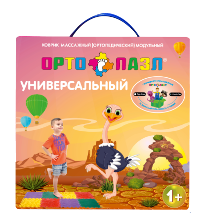 Купить Ортопедический (массажный) модульный коврик  ОРТО ПАЗЛ  Микс "Универсальный" 1