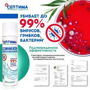 Средство дезинфицирующее Септима Эвкалипт (Symphony Expert) 250 мл