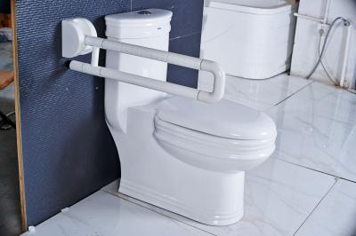 Поручень для туалета и ванной откидной U-образный с флуоресцентными вставками сталь нейлон  65 см 1W014