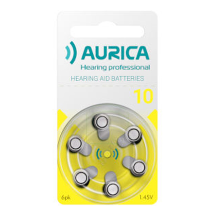 Купить Батарейки для слуховых аппаратов AURICA 10 6шт/уп 0