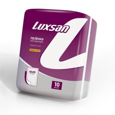 Пеленки впитывающие 60х90 10шт. LUXSAN Premium / Extra арт. 1.69.010.2
