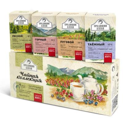 Купить Подарочный набор травяных чаев "Чайная коллекция" 4*50гр.