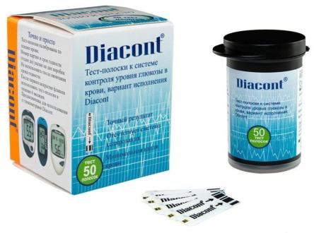 Купить Тест-полоски для Глюкометра Диаконт (Diacont) 0