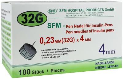 Игла для шприц-ручки СФМ (SFM) 32G (0,23*4мм) уп/100шт.