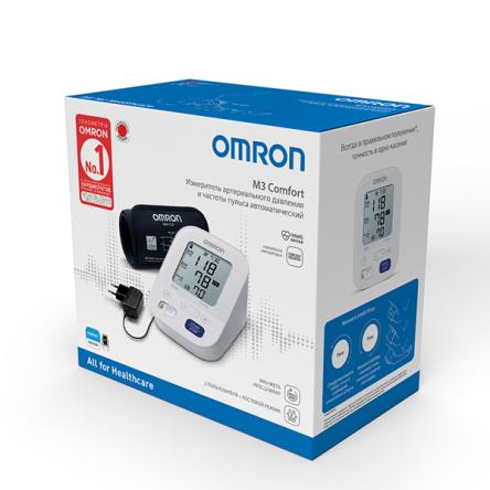 Купить Тонометр Omron M3 Comfort (HEM 7155-ALRU) c адаптером 3
