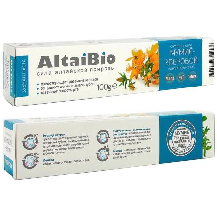 Купить Паста зубная Altaibio  комплекс уход Мумиё-Зверобой 75 мл 1