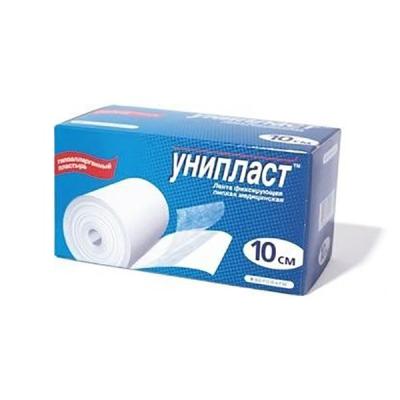 Лейкопластырь "Унипласт" 10*500 см. (нетканый материал)