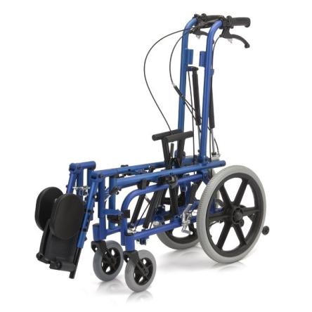 Купить Кресло-коляска для больных ДЦП FS958 Black-blue