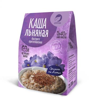 Каша льняная быстрого приготовления Алтэя, 5*40 гр