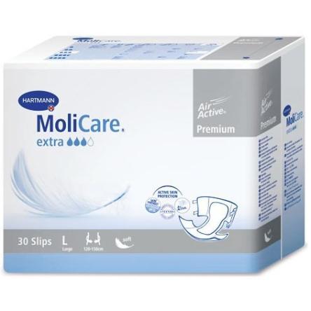 MoliCare Premium soft extra - Воздухопроницаемые подгузники: размер L, 30 шт. (169848)