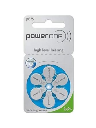 Купить Батарейки для слуховых аппаратов PowerOne 675 6шт/уп 0