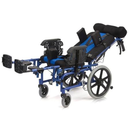 Купить Кресло-коляска для больных ДЦП FS958 Black-blue 2
