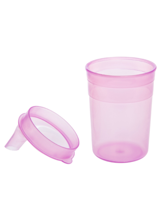 Купить Стакан-поильник с крышкой-носиком 200 мл BESIDE розовый 4