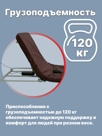 Подъемное приспособление с электроприводом в кровать ЭПП-003