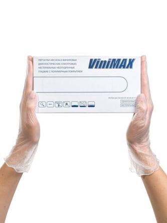 Купить Перчатки виниловые неопудренные 50пар/уп ViniMax 2