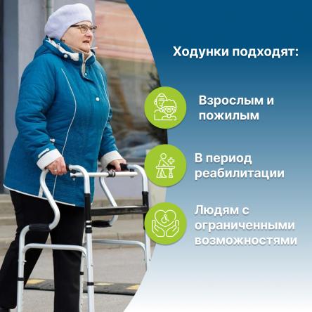 Купить Аренда ходунков двухуровневых для инвалидов и пожилых людей 1
