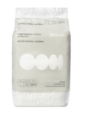 Купить Подгузники трусики для взрослых L BESIDE Active Оptima Normal 4