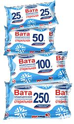Купить Вата медицинская гигроскопическая хирургическая нестерильная 100г 0