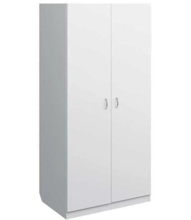 Купить Шкаф для одежды ЛДСП, двухстворчатый, 860х560х1800 мм 1