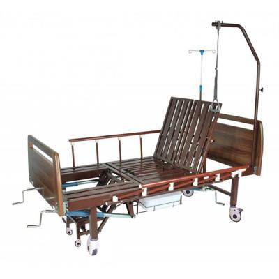 Кровать механическая с санитарным оснащением DHC FF-2 с функциями "кардио-кресло" и переворачивания пациента