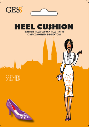 Купить Гелевые подушечки под пятку с массажным эффектом HEEL CUSHION (GESS-004)