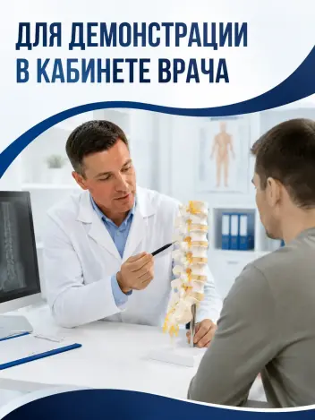 Анатомическая модель поясничных позвонков макет позвоночника Retorsa
