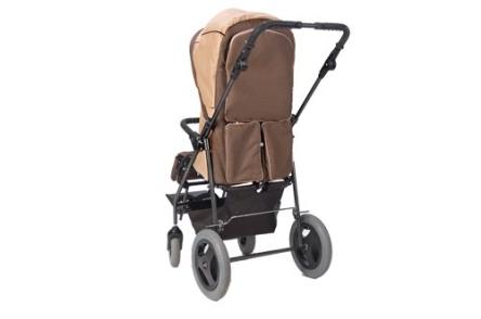 Купить Кресло-коляска для детей с ДЦП «Танета New» коричнево-черная