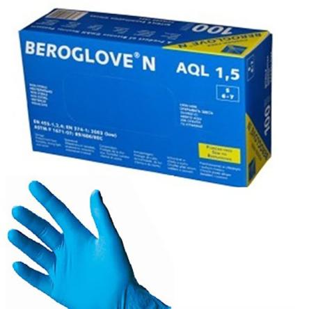 Купить Перчатки нестерильные неопудренные нитриловые "BEROGLOVE" 0