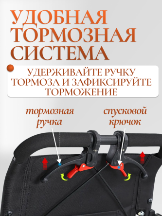 Купить Кресло каталка 40,5 см с ковриком для ног 6
