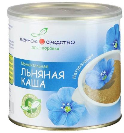 Купить Льняная каша Натуральная, 375 г, т. з. "ВЕРНОЕ СРЕДСТВО" 0