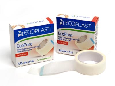 Пластырь фиксирующий  ECOPORE Ecoplast  нетканый