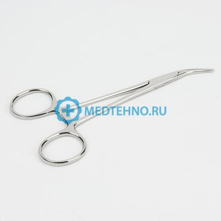 Купить Зажим кровоостанавливающий Москит, изогнутый по плоскости для новорожденных 125 мм 1