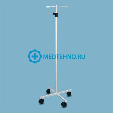 Купить Стойка для капельницы М192 с 2-мя держателями белая 1