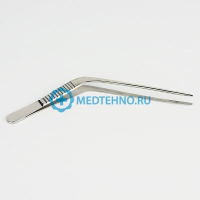 Пинцет ушной горизонтально изогнутый *