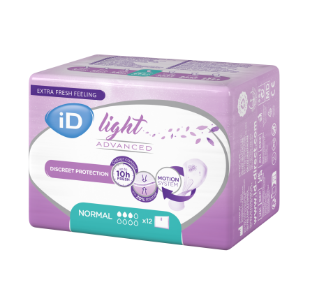 Купить Прокладки урологические iD 3 капли Light Advanced Normal 12шт/уп 0