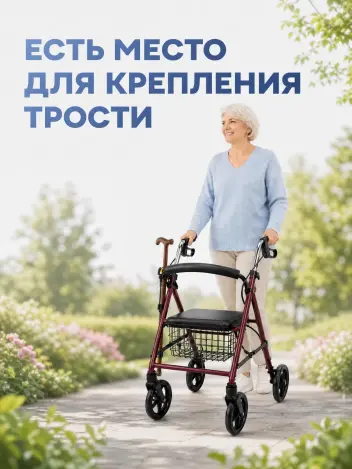 Ходунки роллаторы с сиденьем для пожилых складные Retorsa DY049151L