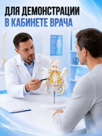 Анатомическая модель таза человека на подставке Retorsa