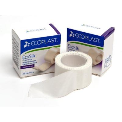 Пластырь фиксирующий  ECOSILK Ecoplast текстильный