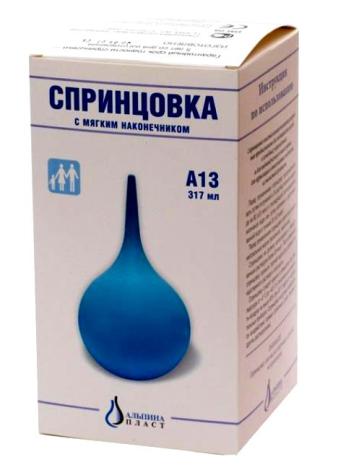 Спринцовка А с мягким наконечником *