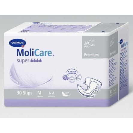 Купить MoliCare Premium soft super - Воздухопроницаемые подгузники: размер M, 30 шт.  169650 1
