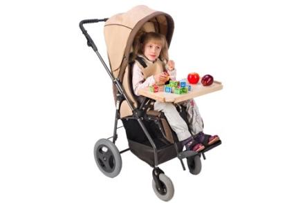 Купить Кресло-коляска для детей с ДЦП «Танета New» коричнево-черная
