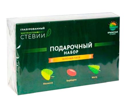 Купить Набор сувенирный "Медовая роса" (зелёные чаи глазурованные СТЕВИЕЙ) 0