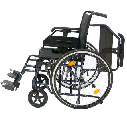 Купить Коляска инвалидная с усиленной двойной рамой, транзитными колесами и антиопрокидывателями Tianjin Jiabo wheelchair