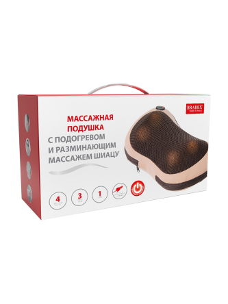 Купить Массажная подушка для шеи и спины с роликами и подогревом 14