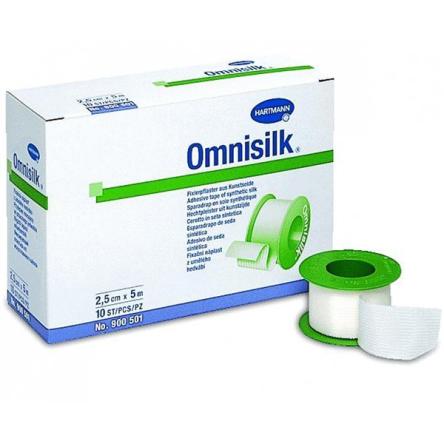 Купить Фиксирующий пластырь из белого искусственного шёлка Omnisilk (Омнисилк) 1