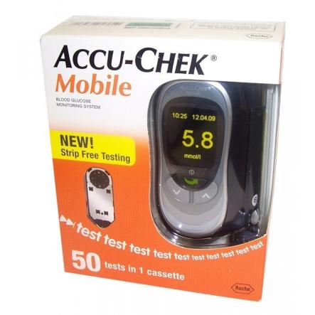 Глюкометр Акку-Чек Мобайл (Accu-chek Mobile) + кассета на 50 тестов