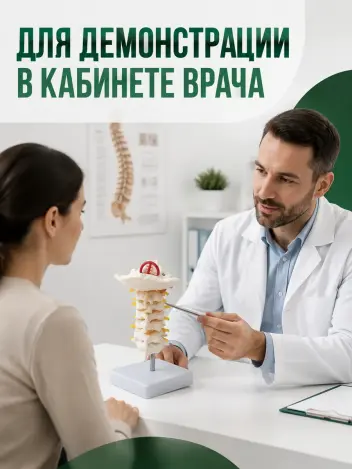 Анатомическая модель шейных позвонков макет позвоночника Retorsa